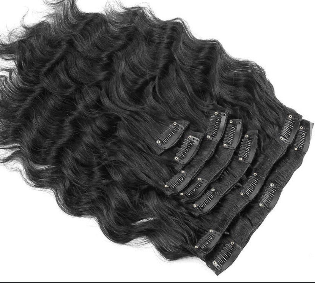 Cambodian Wavy Clip ins